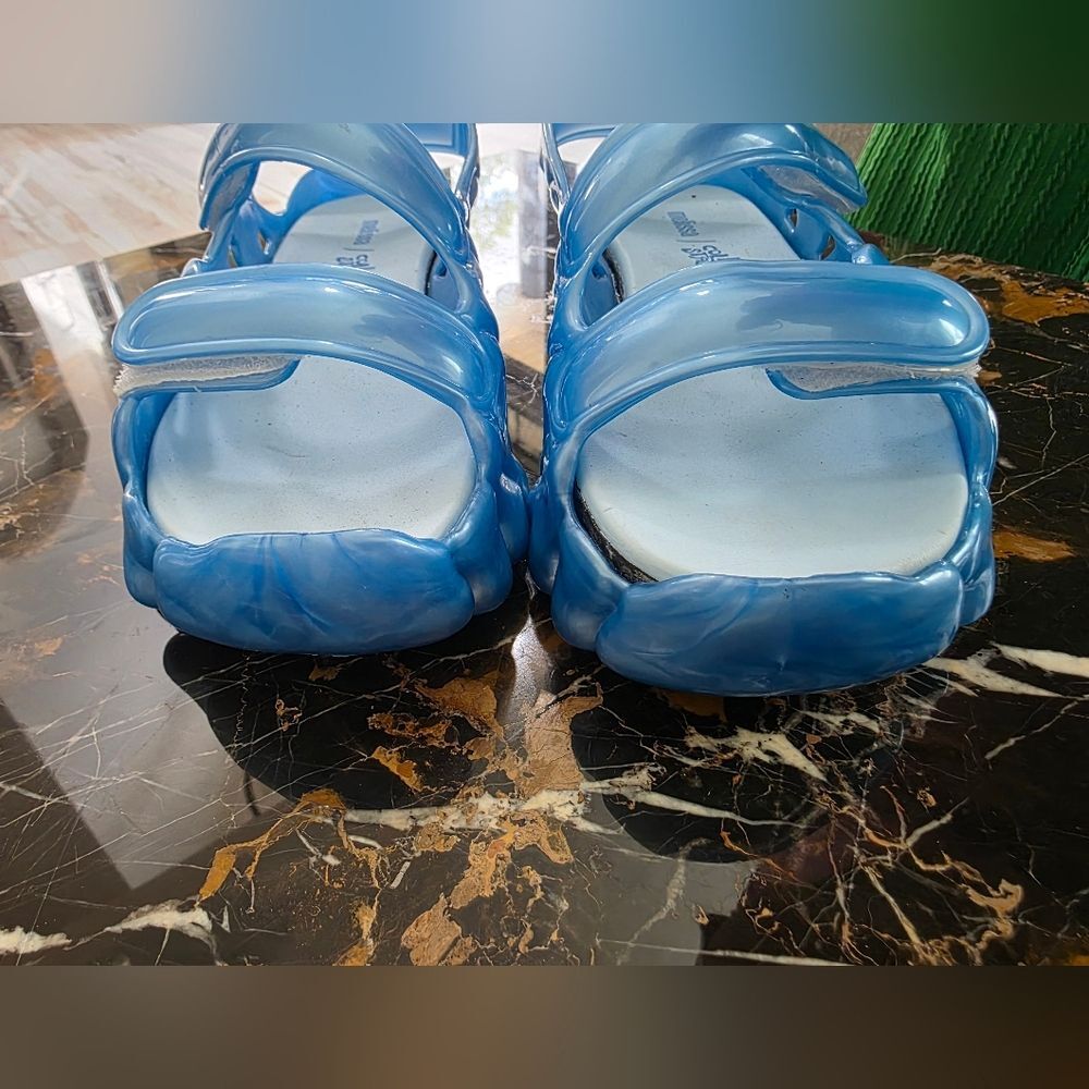 Collina Strada Melissa Edition Puff Sandals Sky Blue Sz 5 - Picture 3 of 11